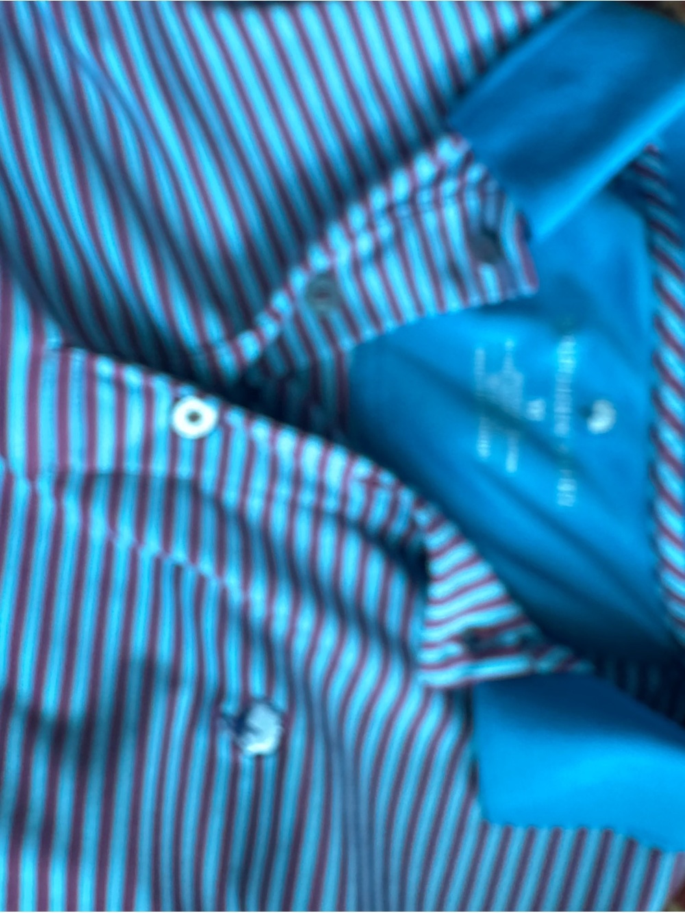 The Southern Shirt Company Teal and Red Stripe Polo